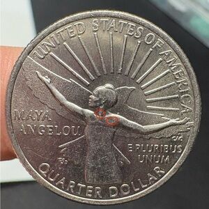 RARE FIND, 2022 P Maya Angelou Quarter, MULTIPLE ERRORS, READ DESCRIPTION